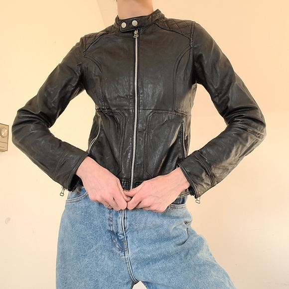 VINTAGE - Leather jacket - Picture 2 of 10